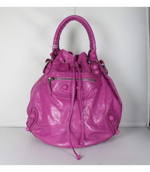 Balenciaga Giant Covered Pompon Borsa Fucsia